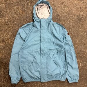 Maitre Caoutchoituer Aigle Rain Coat Travel Pack Blue Women’s Medium